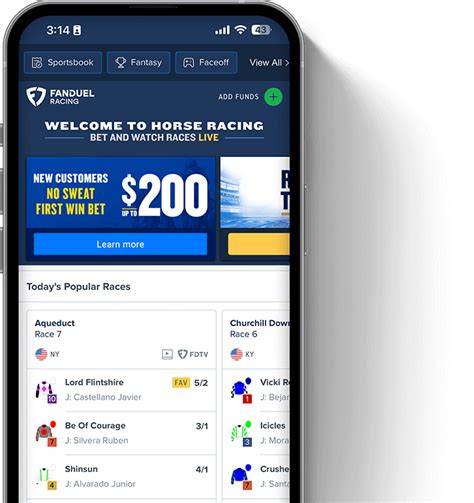 fanduel live racing.
